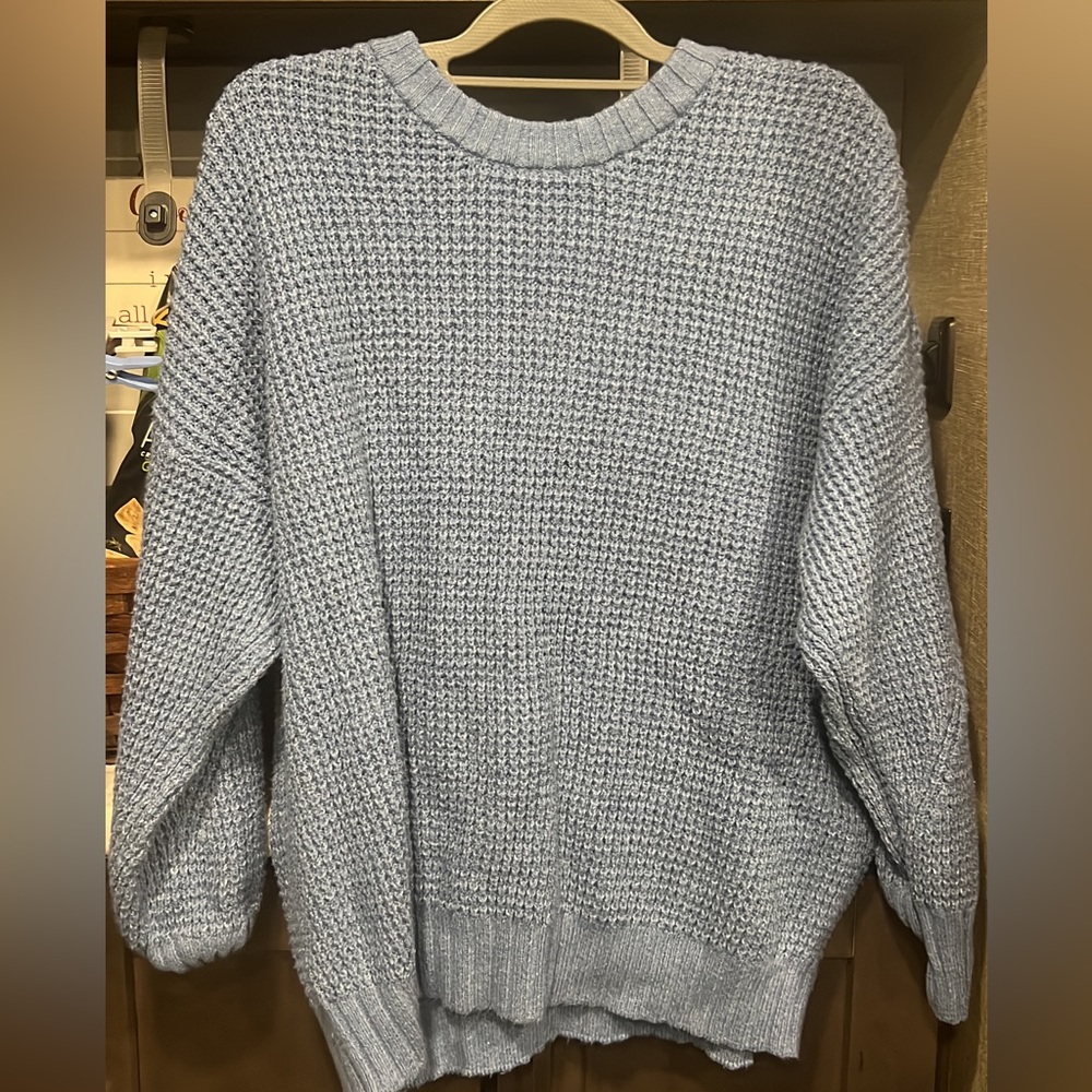 Blue oversize sweater